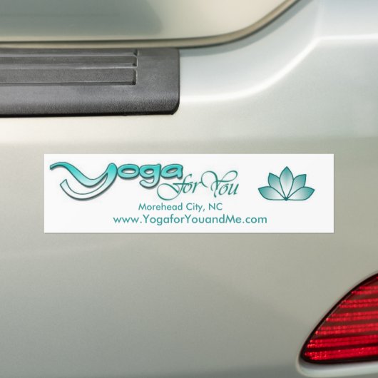 Yoga voor jou bumpersticker (Op auto)