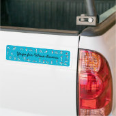 Yoga voor wijnliefhebbers blauwe bumpersticker (Op Truck)