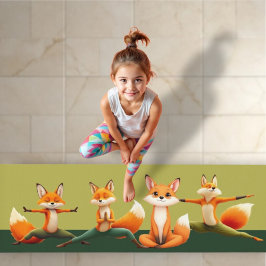 Yoga Vossen: ongelooflijke behendigheid en flexibi Yogamat