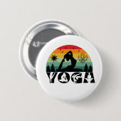 Yoga - Vrede, Liefde en Licht Ronde Button 5,7 Cm (Voorkant /achterkant)