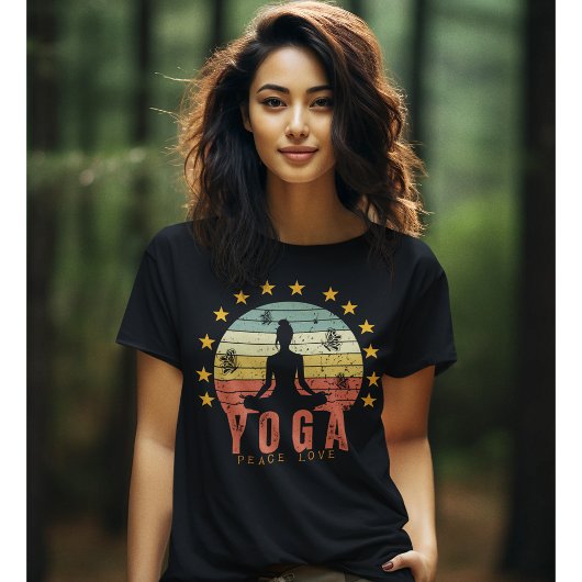 Yoga Vrede Liefde Pilates Zen Oefening Tshirt