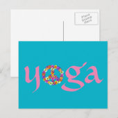 Yoga Vredesteken Bloem Briefkaart (Voorkant / Achterkant)