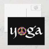 Yoga Vredesteken Bloem Briefkaart (Voorkant / Achterkant)
