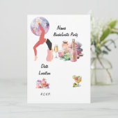 Yoga vrijgezellenfeest kaart (Staand voorkant)