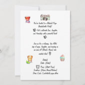 Yoga vrijgezellenfeest kaart (Achterkant)