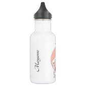 Yoga Vrouw aangepaste naam waterflessen Waterfles (Links)