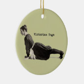  Yoga Vrouw Up Dog Antiek Keramisch Ornament (Rechts)