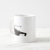  Yoga Vrouw Up Dog Antiek Koffiemok (Voorkant links)