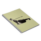  Yoga Vrouw Up Dog Antiek Notitieboek (Rechterzijde)