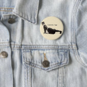  Yoga Vrouw Up Dog Antiek Ronde Button 5,7 Cm (In situ)