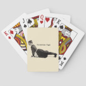  Yoga Vrouw Up Dog Antiek Speelkaarten (Achterkant)