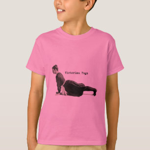 Yoga Vrouw Up Dog Antiek T-shirt
