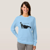  Yoga Vrouw Up Dog Antiek T-shirt (Voorkant volledig)