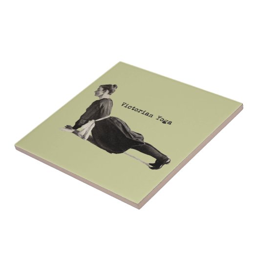  Yoga Vrouw Up Dog Antiek Tegeltje (Zijkant)