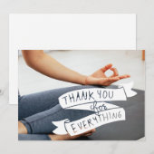 Yoga Vrouwen Dank je wel kaart (Voorkant / Achterkant)