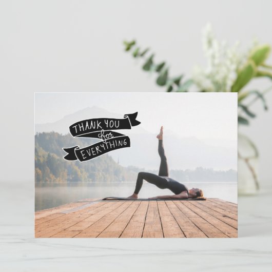 Yoga Vrouwen poseren Yoga Bedankkaart (Staand voorkant)