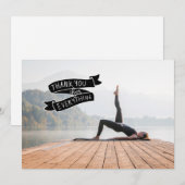 Yoga Vrouwen poseren Yoga Bedankkaart (Voorkant / Achterkant)