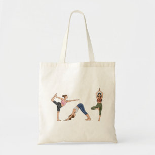 Yoga Vrouwen Poses Stretch Oefening Vrouwen Tote Bag