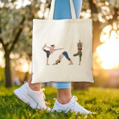 Yoga Vrouwen Poses Stretch Oefening Vrouwen Tote Bag