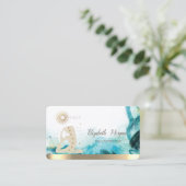 Yoga Vrouwen Silhouet Abstract Visitekaartje (Staand voorkant)