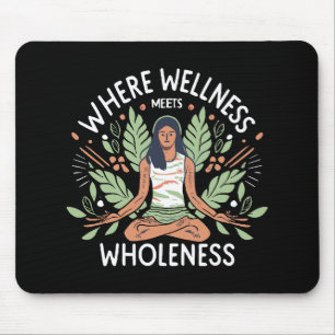Yoga Waar Welzijn En Geheel Samenkomen Muismat