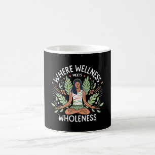 Yoga Waar Welzijn Samengaat Met Geheelheid Koffiemok