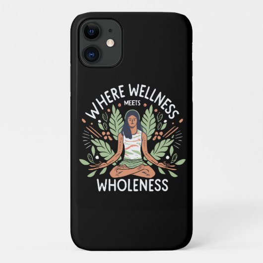 Yoga Waar Welzijn Samengaat Met Heelheid Case-Mate iPhone Case (Achterkant)