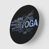 YOGA Wall Clock Ronde Klok (Hoek)