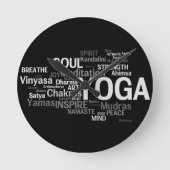 YOGA Wall Clock Ronde Klok (Voorkant)