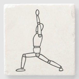 Yoga Warrior Onderzetter