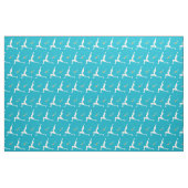 Yoga Warrior Pose Fabric Stof (Yard (91,4 cm))