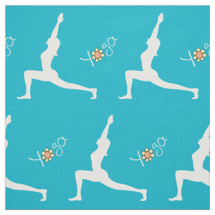Yoga Warrior Pose Fabric Stof