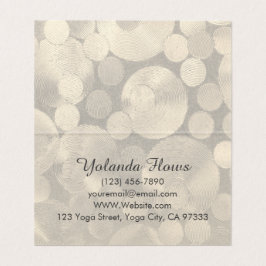 Yoga Warrior Pose Visitekaartje