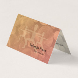 Yoga Warrior Pose Visitekaartje