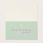 Yoga Warrior Pose Visitekaartje (Buitenkant ongevouwen)