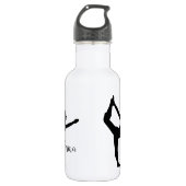 Yoga-waterflesje op maat | Praktijkcadeau Waterfles (Voorkant)