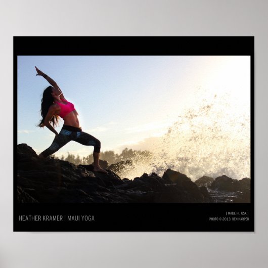 Yoga Wave Poster (Voorkant)