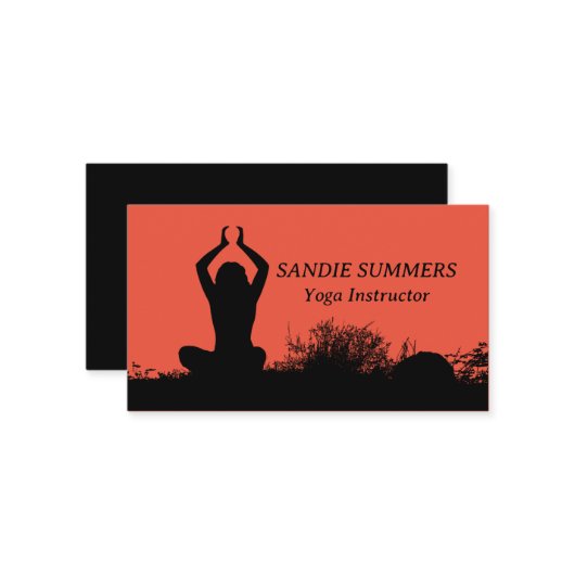 Yoga Wellness Instructor Meditation Visitekaartje (Voorkant / Achterkant in situ)