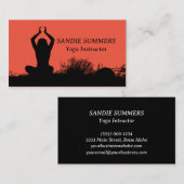 Yoga Wellness Instructor Meditation Visitekaartje (Voorkant / Achterkant)