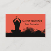 Yoga Wellness Instructor Meditation Visitekaartje (Voorkant)