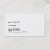 Yoga & Wellness Natuur Groen Visitekaartje (Achterkant)