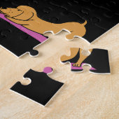 Yoga Wiener Dog Dachshund Funny Jig Saw Puzzle Legpuzzel (Zijkant)