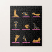 Yoga Wiener Dog Dachshund Funny Jig Saw Puzzle Legpuzzel (Verticaal)
