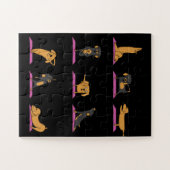 Yoga Wiener Dog Dachshund Funny Jig Saw Puzzle Legpuzzel (Horizontaal)