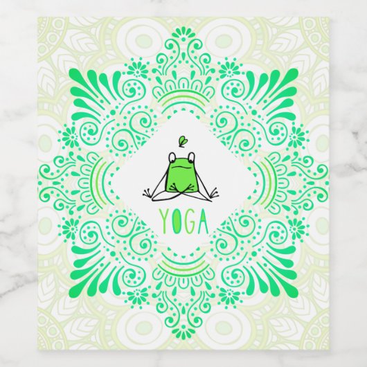 Yoga Wijn Etiket (Enkel label)