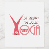 Yoga Wijn Etiket (Enkel label)