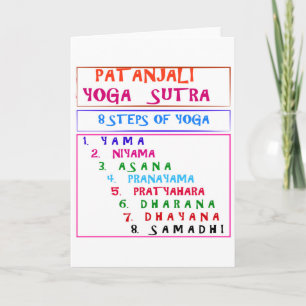 Yoga Wisdom Words Feestdagen Kaart