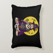 Yoga Witch Zen Meditation Namaste Halloween Accent Kussen (Voorkant(Verticaal))