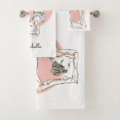 Yoga Woman aangepaste handdoekset Bad Handdoek (Insitu)