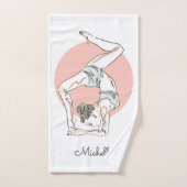Yoga Woman aangepaste handdoekset Bad Handdoek (Handdoek)